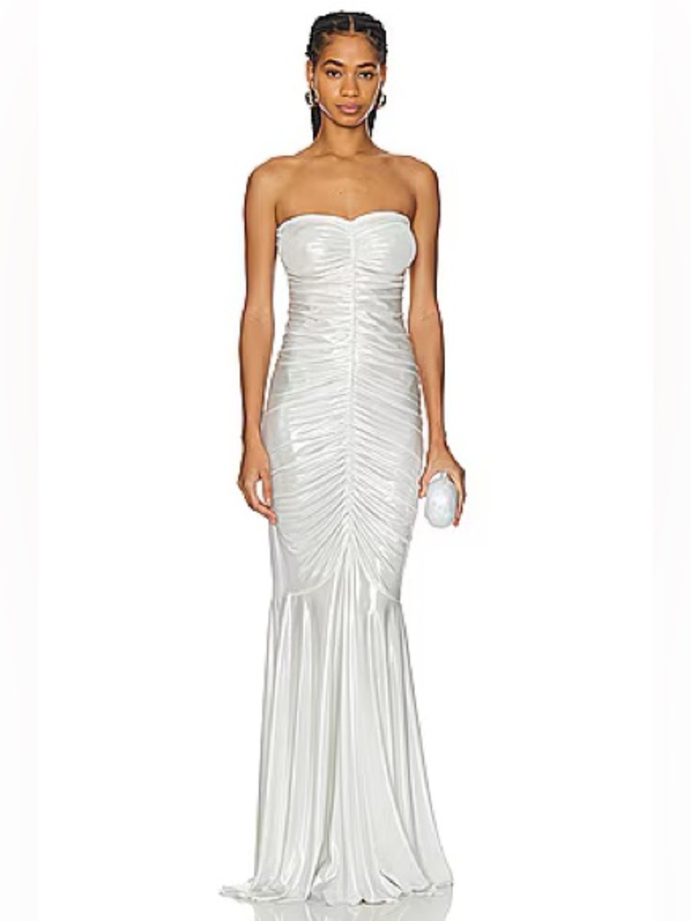 NORMA KAMALI
Strapless Shirred Fishtail Gown size L